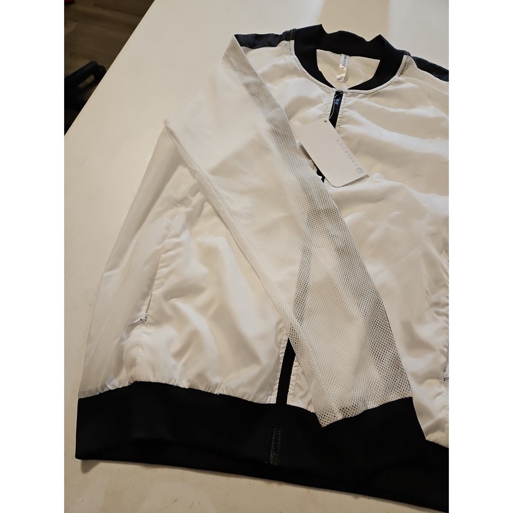 Fabletics Atlanta Jacket Lightweight White/Black … - image 4